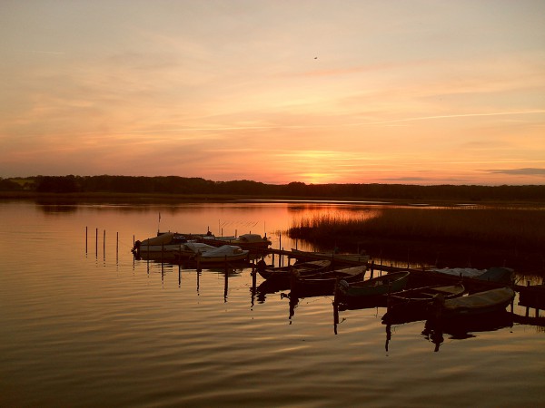 Sonnenuntergang am Wreecher See