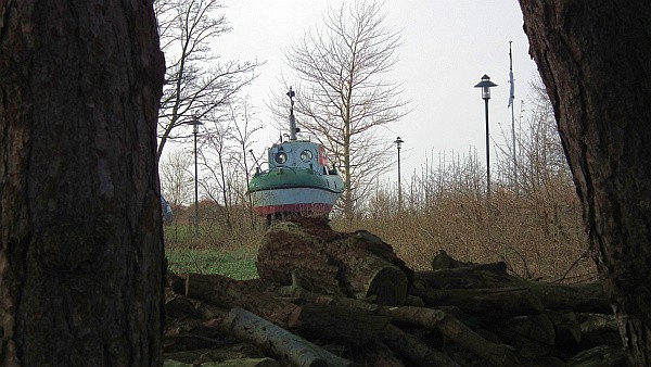 Boot auf dem trockenen